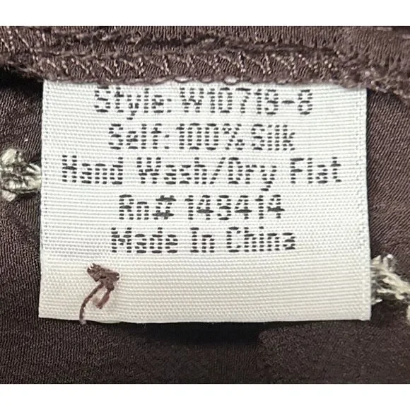 Johnny Was Workshop Womens Small Silk Embroidered Blouse Style W10719-8 Floral